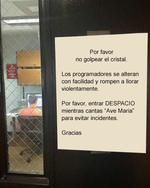Meme_otros - Cuidado con los programadores