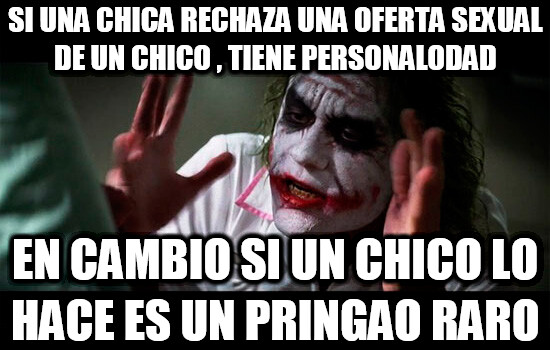 Joker - Si no quiere es que no, en ambos géneros