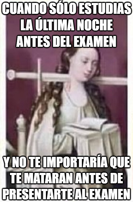 Meme_otros - Cuando te coge el toro y no te da tiempo estudiar para el examen y no te importaría que te mataran.