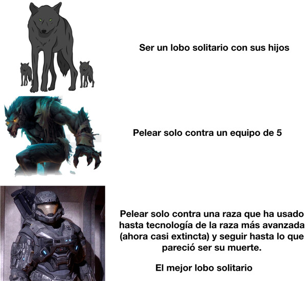 Meme_otros - Subir de nivel en modo lobo solitario