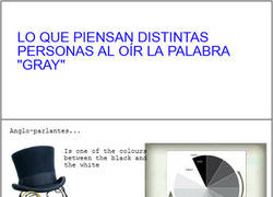 Enlace a Gray, una palabra, diferetes ideas; tú cual piensas??