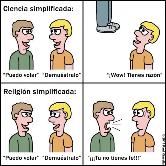 Otros - ciencia vs religión de manera simplificada