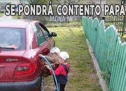 Enlace a Tan contento que vamos a acabar de pegatina en la pared