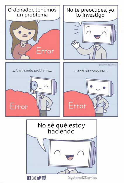 Otros - Efectívamente, es un error, y ahora ¿qué hacemos?