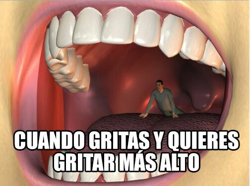 Meme_otros - Cuando tu voz necesita un boost en una discusión