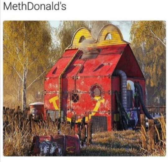 methdonalds,casa,laboratorio,almacen,happy meal,mcdonalds