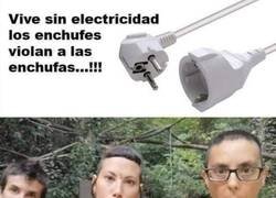 Enlace a Un enchufe macho no puede juntarse con una enchufa y robarle su electricidad, porque es suya