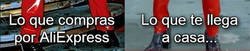 Enlace a Lo que compras por AliExpress y lo que te llega a casa...