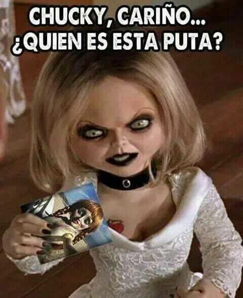 Meme_otros - Hasta Chucky puede jugar a dos bandas