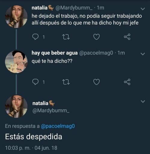 Otros - Después de esas palabras, solo queda marcharse