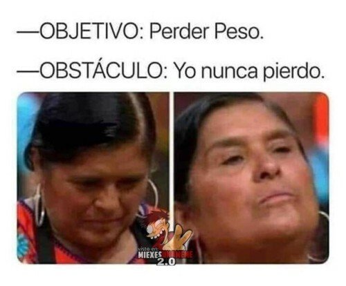 Meme_otros - Los triunfadores no pueden adelgazar