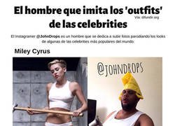 Enlace a El hombre que imita que los 'outfits' de las celebrities