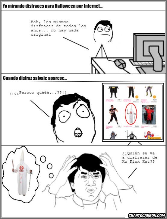 disfraz,halloween,ku klux kat,Jackie Chan,Internet