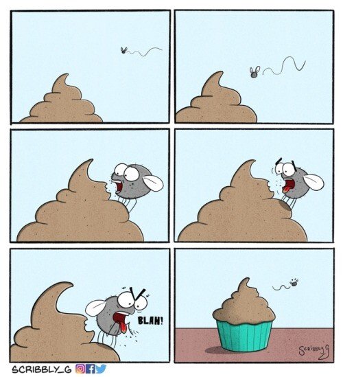 Meme_otros - Malditos cupcakes con forma de caca