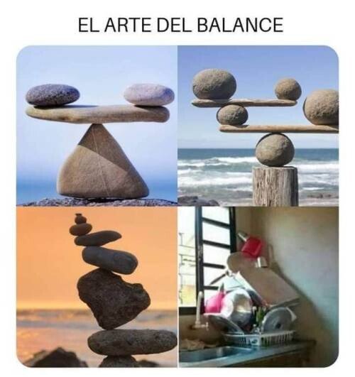 arte,balance,equilibrio,fregar,platos