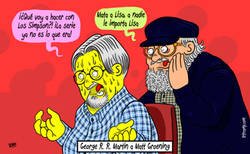 Enlace a Si George R. R. Martin aconsejara a Matt Groening