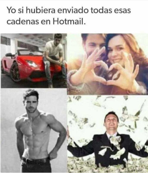 Meme_otros - Esas cadenas eran la clave de la felicidad