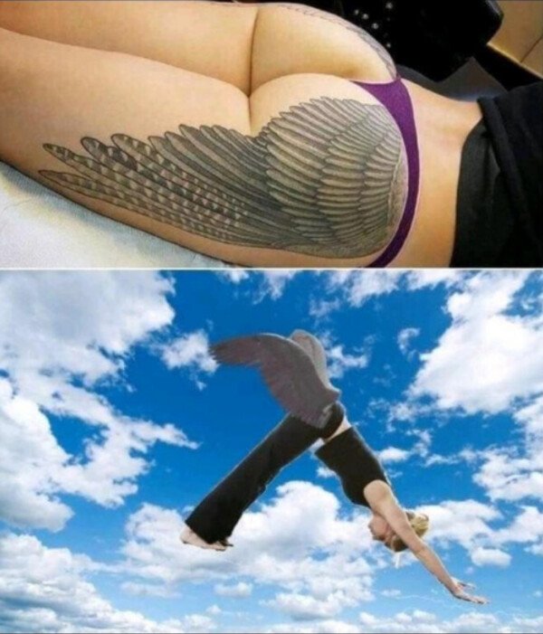 alas,culo,tatuaje,volar