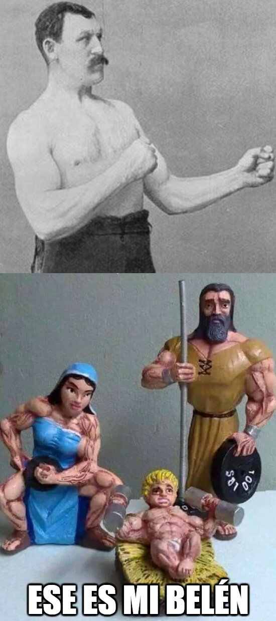 Overly_manly_man - No podía tener otro Belén Overly Manly Man...