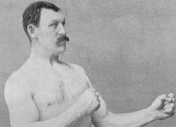 Enlace a No podía tener otro Belén Overly Manly Man...