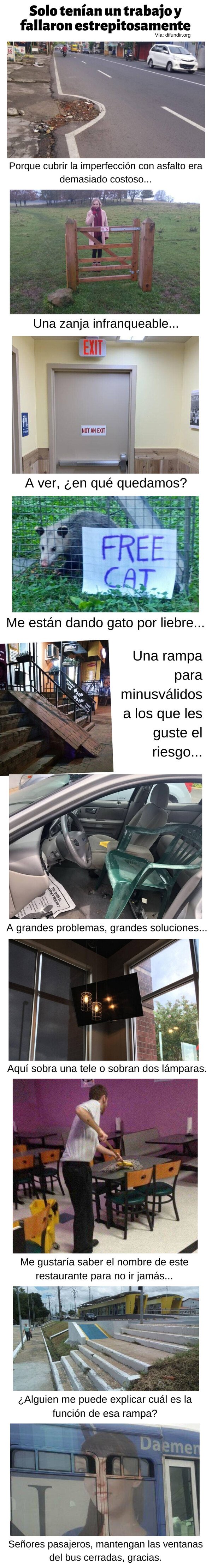 Meme_otros - Solo tenían un trabajo y fracasaron estrepitosamente