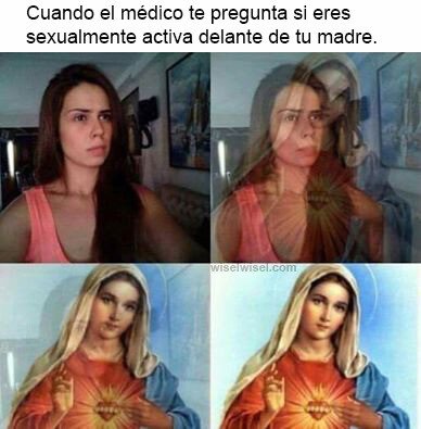 Meme_otros - Santa y pura hasta que mi madre deje de escuchar