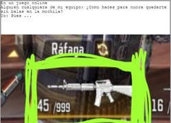 Enlace a Con razón mi compañero tenia balas para cada situación