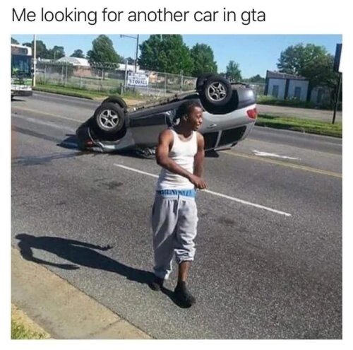 Meme_otros - Buscando otro coche como si nada hubiera pasado
