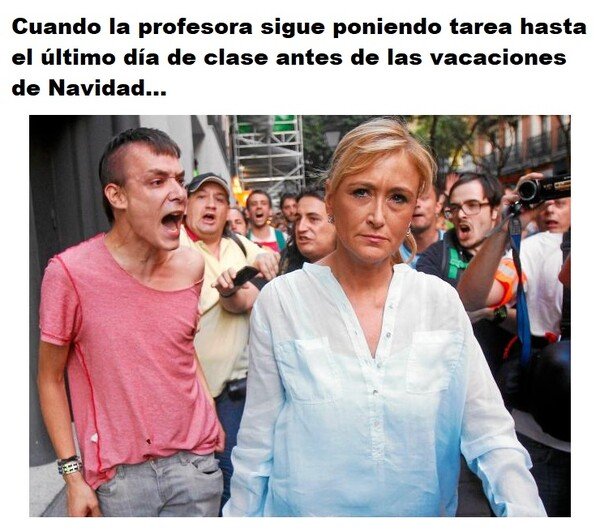 Meme_otros - Profesores fatigas que ponen tarea siendo ya prácticamente Navidad...