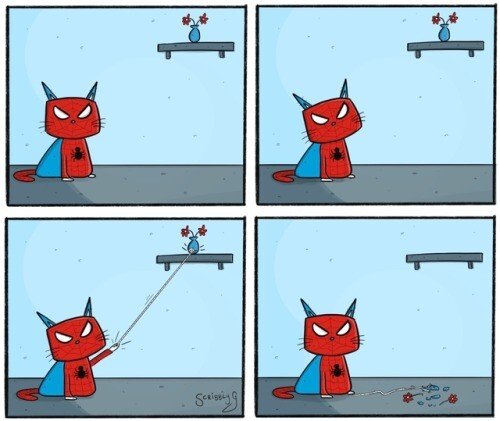 Otros - Los poderes de SpiderCat no serían demasiado útiles