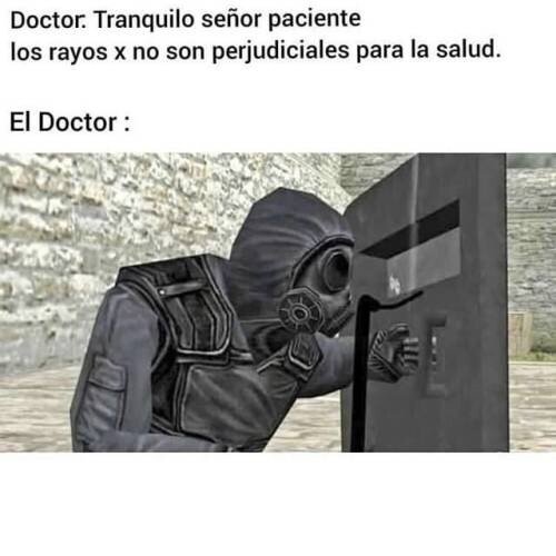 Meme_otros - Para no ser dañino va usted muy protegido, doctor