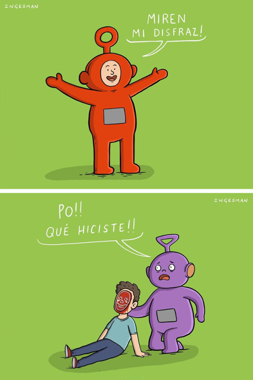 Otros - Nunca creí que los Teletubbies fueran tan sanguinarios para disfrazarse