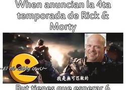 Enlace a Thanos se parece a Rick Harrison y se llama igual que Rick de Rick&Morty