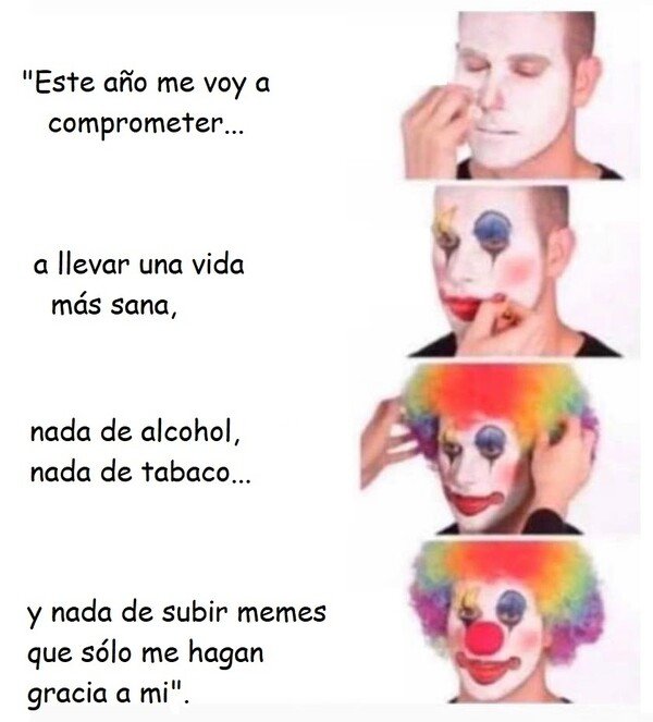 Meme_otros - Compromisos que nunca cumplimos estrenando año nuevo...
