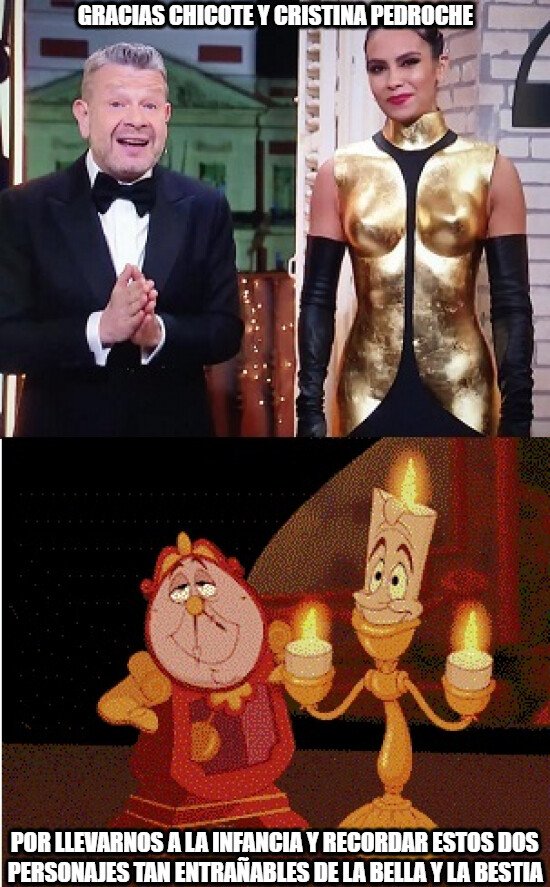 Meme_otros - Bonito detalle el que tuvieron en las campanadas Chicote y Cristina Pedroche...