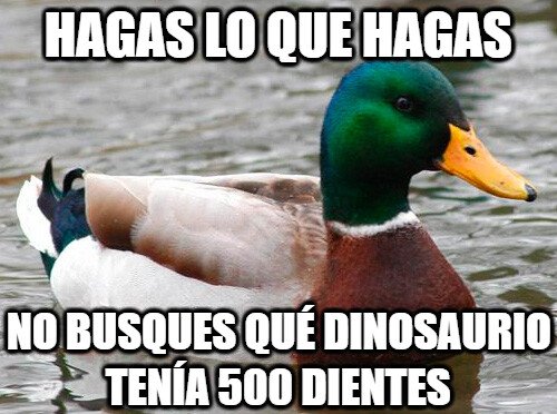 pato consejero,dinosaurio