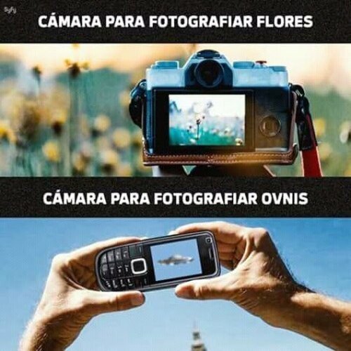 Meme_otros - Solo hay imágenes de OVNIS con baja calidad. Que casualidad...