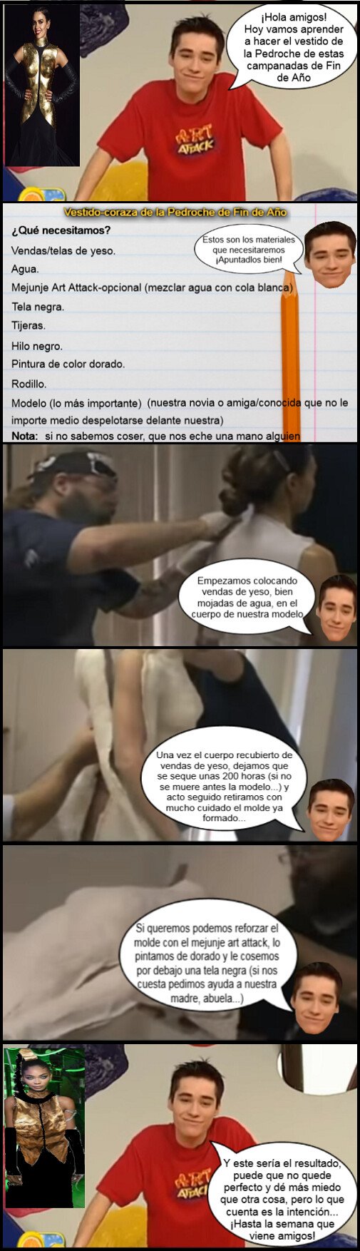 Meme_otros - Art Attack te enseña a hacer el vestido de Fin de Año de la Pedroche 