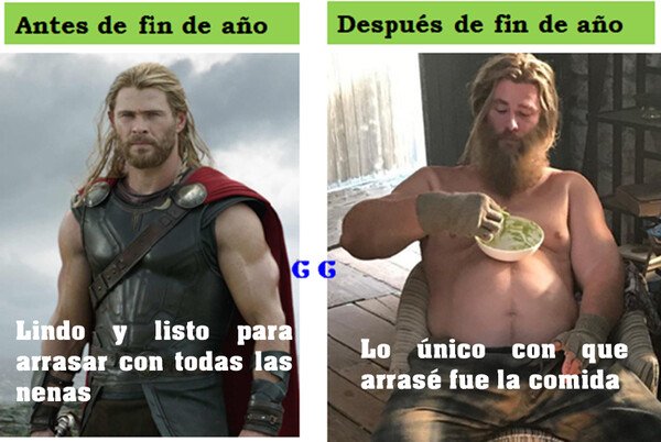 Meme_all_the_things - Thor después de fin de año