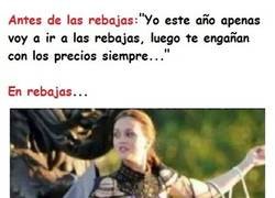 Enlace a Al final caen en la tentación con las dichosas rebajas...