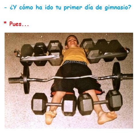 Oso_confesiones - Nunca es fácil tu primer día de gimnasio...