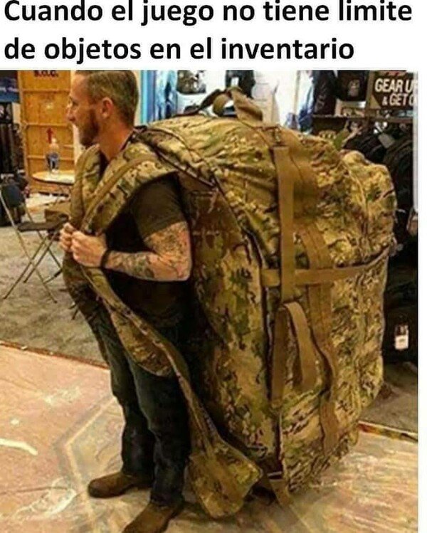 Otros - Puedo llevar tantas cosas como quiera en mi mochila
