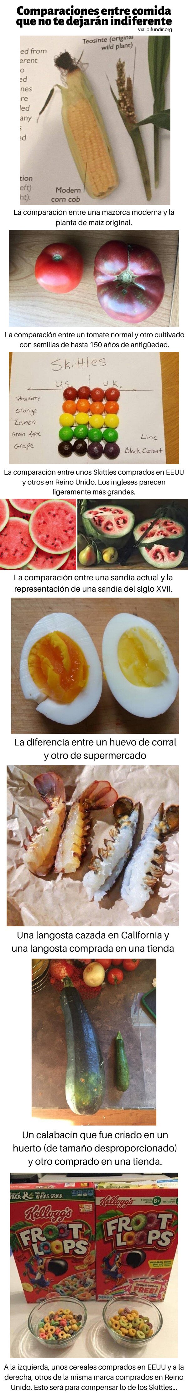 Meme_otros - Comparaciones entre comida que no te dejarán indiferente