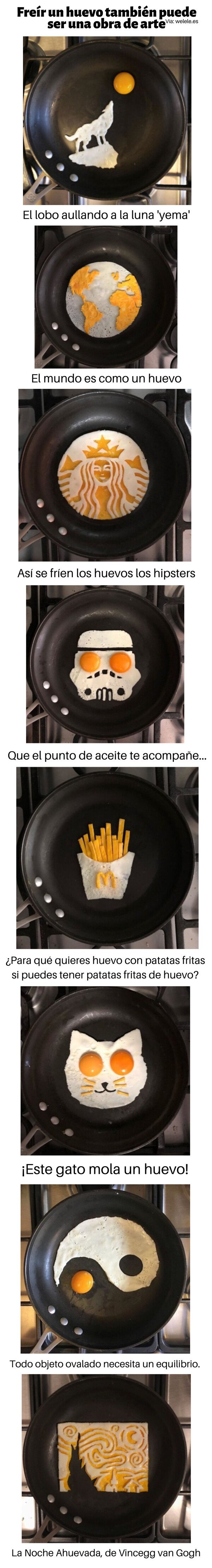 Meme_otros - Freír un huevo también puede ser una obra de arte
