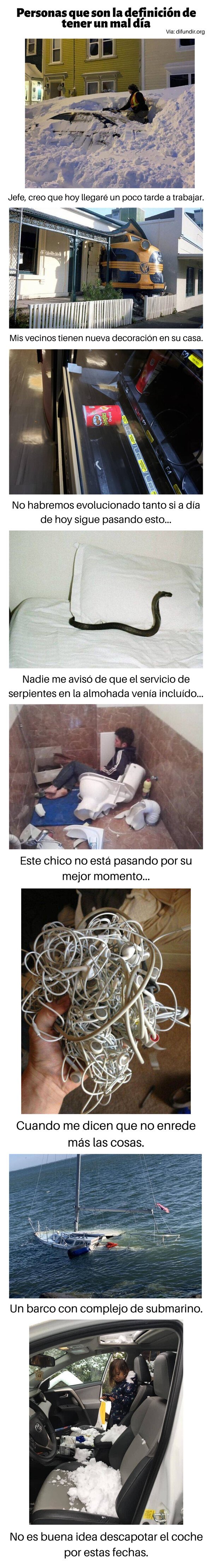 Meme_otros - Personas que son la definición de tener un mal día