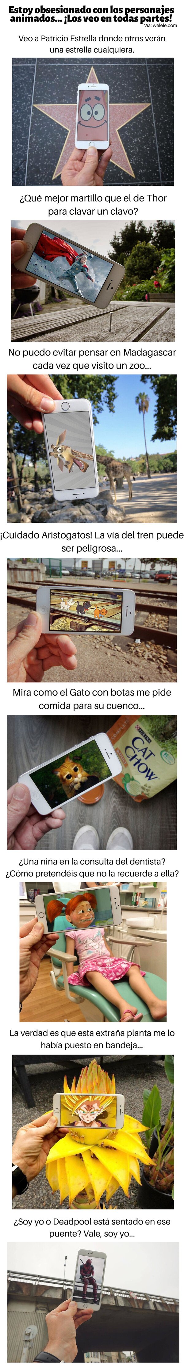 Meme_otros - Estoy obsesionado con los personajes animados... ¡Los veo en todas partes!