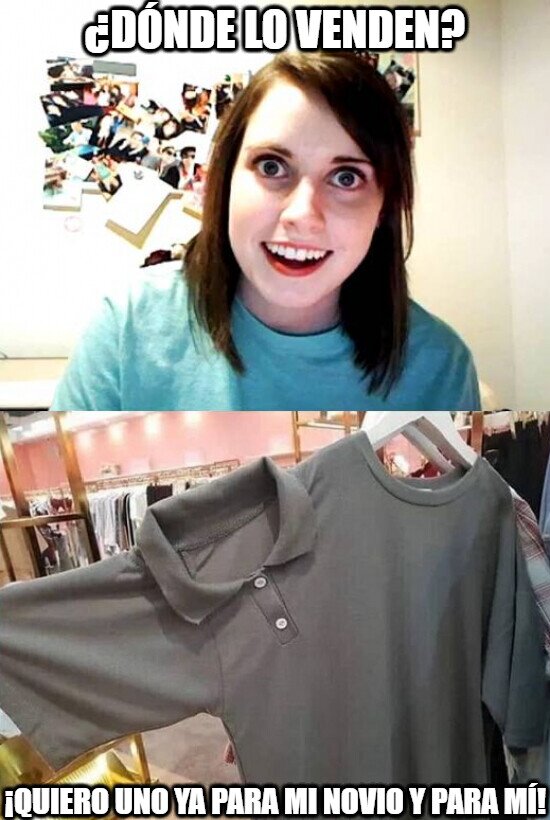 polo,camiseta,dos en uno,novia obsesiva,novio