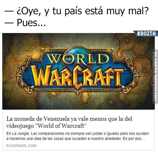 dinero,moneda,valor,Venezuela,World of Warcraft
