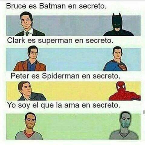 amor,Batman,secreto,Spiderman,Superman