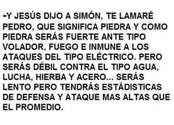 Enlace a Y al cuarto día, Jesucristo creó los Pokémon